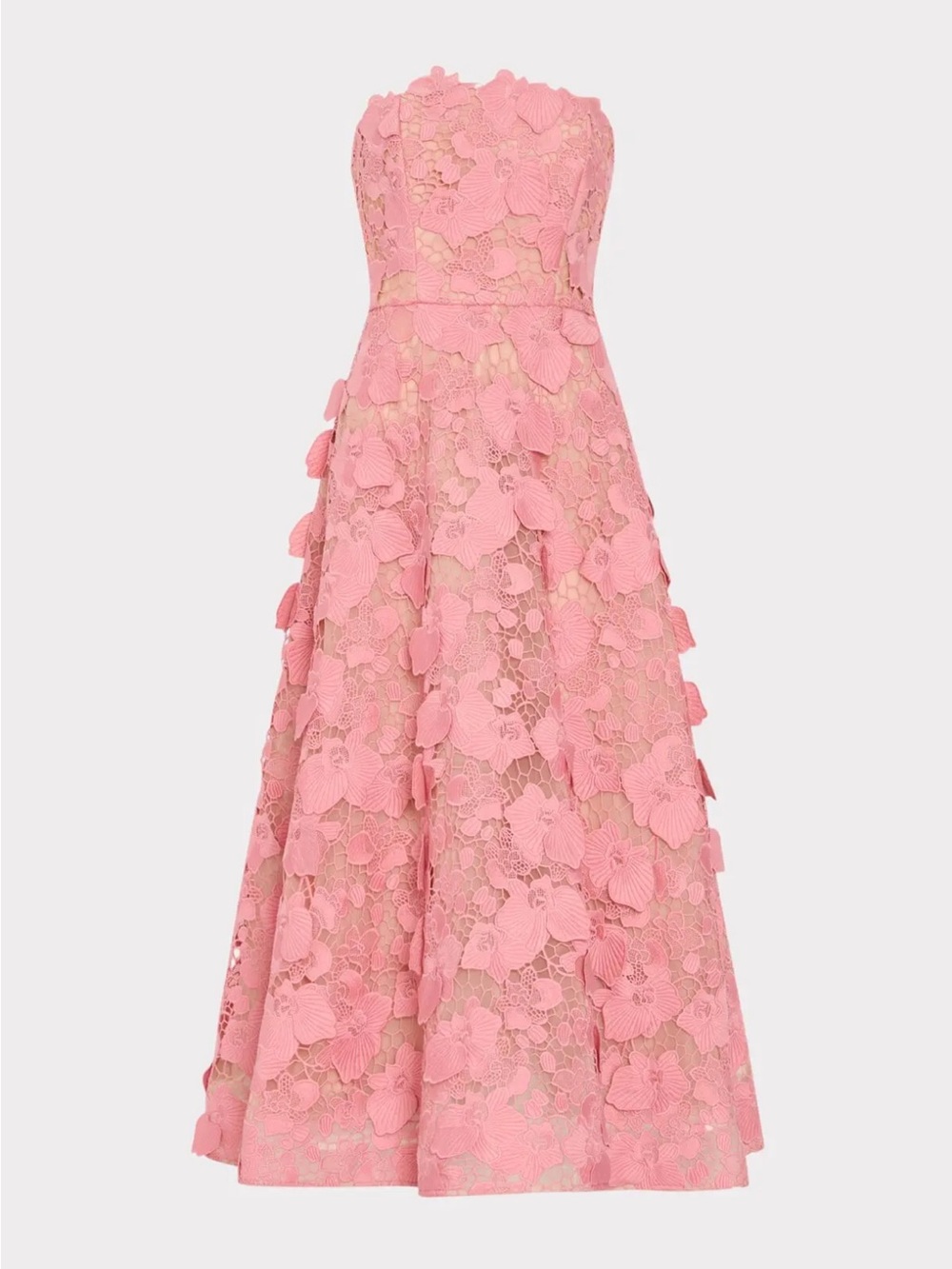 Milly Petunia Strapless Gown— NWT Pink Floral gown